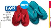 Clicks Terry Slip-Slop Slippers-Per Pair