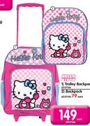Hello Kitty Trolley Backpack (233726)-Each