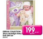 Dream Collection 40cm Nostalgia Baby Doll Gift Set (253197)-Per Set