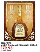 Chalfonte V.S.O.P Bandy-1 x 750ml And 2 Glasses In Gift Pack