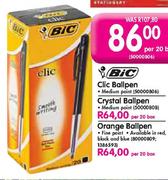 Bic Crystal Ballpen Per 20 Box