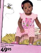 Kitty Loves Flowers Playsuit