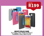 Muvit Folio Case For Galaxy S4 & S4 Mini & Note 3
