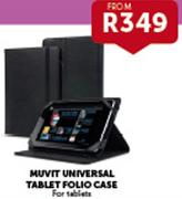 Muvit Universal Tablet Folio Case For Tablets-Each