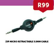 Zip Micro Retractable 3.5mm Cable