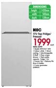 KIC 171L Top Fridge/Freezer KTF518/1WH