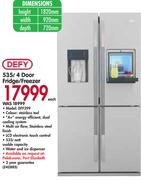 Defy 535L 4 Door Fridge/Freezer DFF399