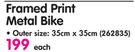  Framed Print Metal Bike