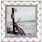  Framed Print Metal Bike