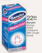 Benylin Mucus Relief Children's Wet Cough Syrup-100ml