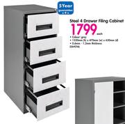 Steel 4 Drawer Filing Cabinet