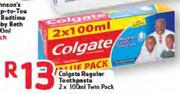 Colgate Regular Toothpaste Twin Pack- 2 x 100ml