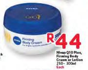 Nivea Q10 Plus/Firming Body Cream/Lotion-250-300ml Each