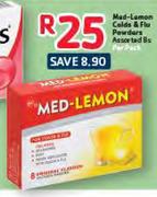 Med-Lemon Colds & Flu Powders Assorted-8's Per Pack