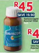 Gaviscon Liquid Assorted-150ml