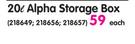 Big Jim 20Ltr Alpha Storage Box-Each