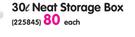 Addis  30Ltr Neat Storage Box-Each