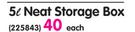 Addis  5Ltr Neat Storage Box-Each