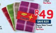 Goldenmart Terry Dish Towel 2 Pack-Per Pack