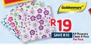 Goldenmart All Purpose Cloth 4 Pack-Per Pack