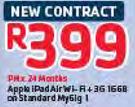 Apple iPad Air Wi-Fi+ 3G 16GB-On Standard MyGig 1