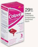 Calpol Paediatric Suspension Assorted 100ml-Each