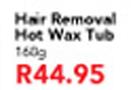 Hair Go Hair Removal Hot Wax Tub-160g