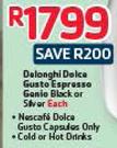 Delonghi Doice Gusto Espresso Genio Black Or Silver