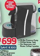 Caffeluxe Milano Expresso Coffee Maker