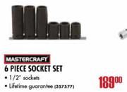Mastercraft Socket Set -6 piece 1/2" 