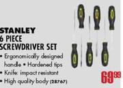 Stanley 6 Piece Screwdriver Set
