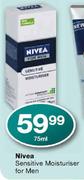 Nivea Sensitive Moisturiser for Men-75ml