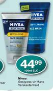 Nivea Gesigwas vir Mans Verskeidenheid-100ml elk