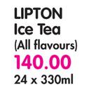 Lipton Ice Tea(All Flavours)- 24 x 330ml