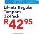 Lil-Lets Regular Tampons-32 Pack