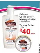 Palmer's Cocoa Butter Massage Lotion-250ml Pump/Tummy Butter-125g Each