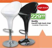 Quality Gas-Lift High-Back Chair-each