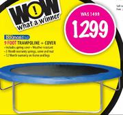Bonceking 9 Foot Trampoline + Cover 