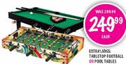 Extra Large Tabletop Football Or Pool Tables Each