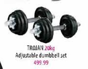 Trojan 20kg Adjustable Dumbbell Set 