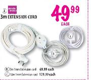 Simple Choice Extension Cord-3m Each