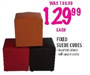 Fixed Suede Cubes-Each