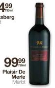 Plaisir De Merle Merlot-750ml