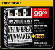 Helderberg Cabernet Sauvignon-2 x 750ml Plus Helderberg Sauvignon Blanc-750ml