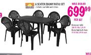 Gold Sun 6 Seater Ebony Patio Set