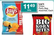 Lay's Chips Party Bag Assorted-200g Each
