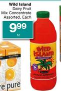 Wild Island Dairy Fruit Mix Concentrate Assorted-1ltr Each