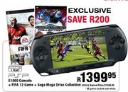 E1000 Console + FIFA 12 Game + Sega Mega Drive Collection