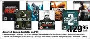 Assorted Games Available on PS3-Each