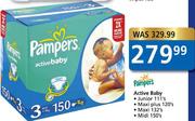 Pampers Active Baby Maxi-132's 